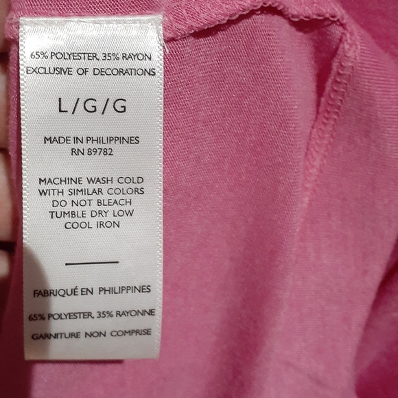 N Natori Women's Size Large Congo Wrap Style Robe in Pink - Picture 6 of 7